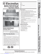 Electrolux WHGURFOOOO Specification Sheet