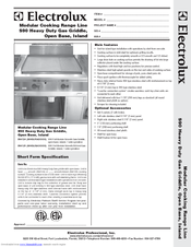 Electrolux WHGURAOOOO Specification Sheet