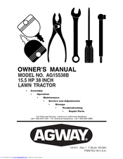 Agway AG15538B Owner's Manual