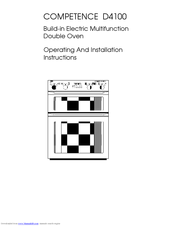 AEG COMPETENCE  D4100 Operating And Installation Instructions