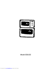 Electrolux EBUSS Product Manual