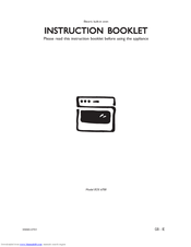 Electrolux EOS 6700 Instruction Booklet