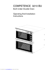 Electrolux COMPETENCE 3210 BU Operating And Installation Instructions