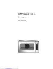 Aeg COMPETENCE B 6139-m Manuals | ManualsLib