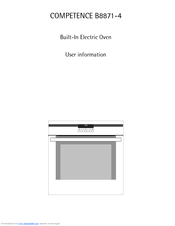 AEG COMPETENCE B8871-4 User Information