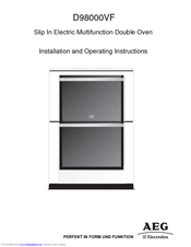 Aeg Electrolux D98000VF Installation And Operating Instructions Manual