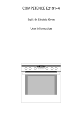 AEG Competence E2191-4 User Information