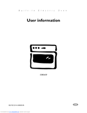 Electrolux EOB5630 User Information