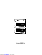 Electrolux EOD980 Owner's Manual