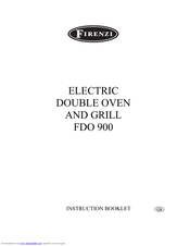 Firenzi FDO 900 Instruction Booklet