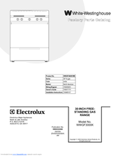White-Westinghouse WWGF3000K Factory Parts Catalog