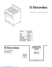 Electrolux E30GF74H Factory Parts Catalog