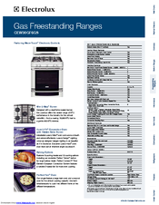 Electrolux CEW30GF6GS Specifications