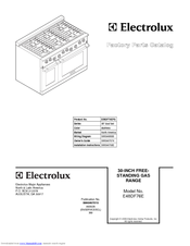 Electrolux E48DF76E Factory Parts Catalog