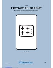 Electrolux EGG 690 Instruction Booklet