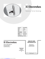Electrolux E23CS78EPS Factory Parts Catalog