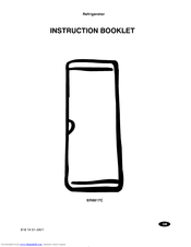 Electrolux ER8817C Instruction Booklet