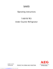 AEG SANTO S 60170 TK3 Operating Instructions Manual