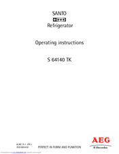 AEG S 64140 TK Operating Instructions Manual