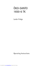 AEG SANTO 1650-6 TK Operating Instructions Manual