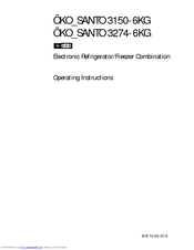 AEG OKO_SANTO 3150-6KG Operating Instructions Manual