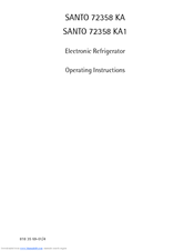 AEG SANTO 72358 KA1 Operating Instructions Manual