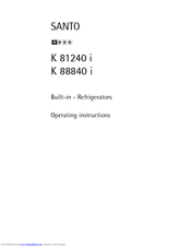 AEG Santo K 81240 i Operating Instructions Manual