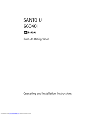 AEG SANTO U 66040i Operating And Installation Instructions