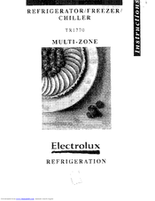 Electrolux TR1770 Multi-zone Instructions Manual