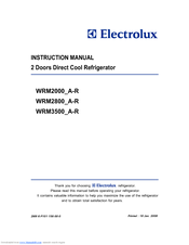 Electrolux WRM2800_A-R Instruction Manual