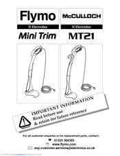 Electrolux Mini Trim MT21 Operating Instructions Manual