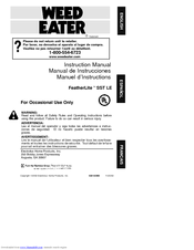 Weed Eater WEEDEATER Instruction Manual