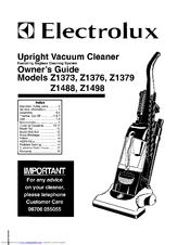 Electrolux Z1376 Owner's Manual