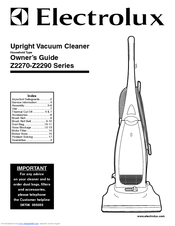 Electrolux Z2290 Series Owner's Manual
