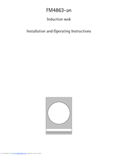 AEG Electrolux FM4863KAN Installation And Operating Instructions Manual