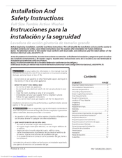 Electrolux Full Size Tumble Action Washer Installation And Safety Instructions