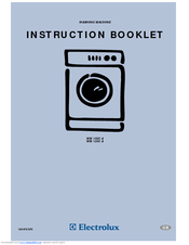 Electrolux WM 1000 A Instruction Booklet