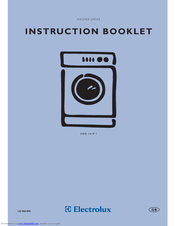 Electrolux EWD 14191 Instruction Booklet