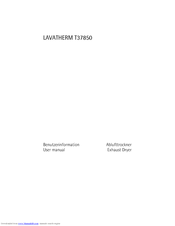 AEG LAVATHERM T37850 User Manual