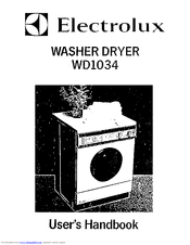 Electrolux WD1034 User Handbook Manual