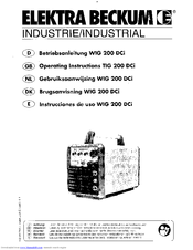 Elektra Beckum WIG 200 DCi Operating Instructions Manual