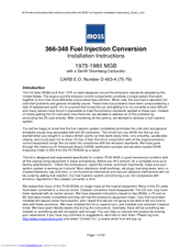 Moss Automobile Parts User Manual