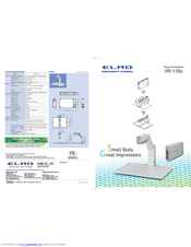 Elmo Visual Presenter HV-110u Brochure & Specs