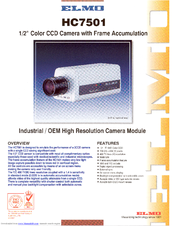 Elmo HC7501 Brochure & Specs