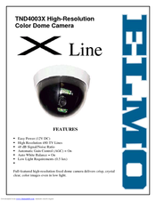 Elmo X Line TND4003X Specification Sheet
