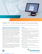 Elo TouchSystems 1900L Specification Sheet