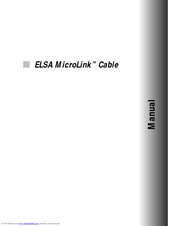 ELSA Cable Manual