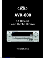 Eltax AVR-800 Owner's Manual