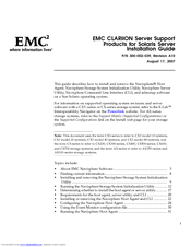 EMC CLARiiON CX Series Installation Manual