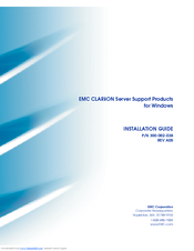 EMC CLARiiON Installation Manual
